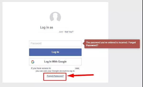 facebook password