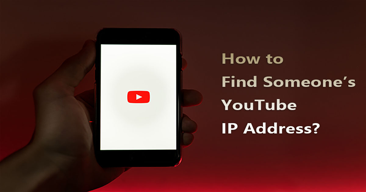 العثور على عنوان ip لشخص ما على youtube