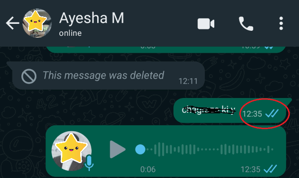 Verifique o status do WhatsApp