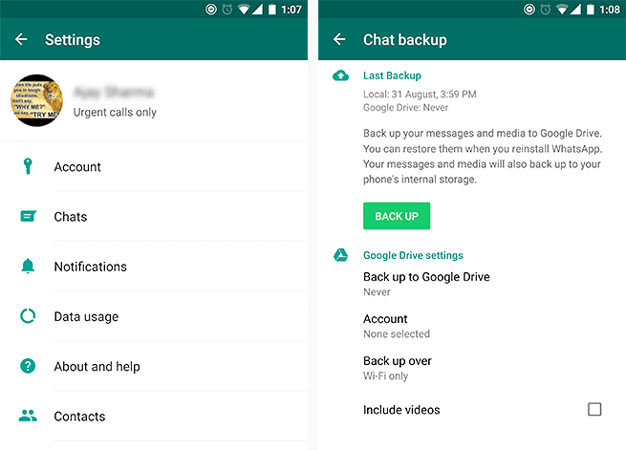 google drive backup