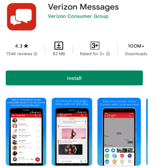 Nachrichten in der Verizon-App anzeigen