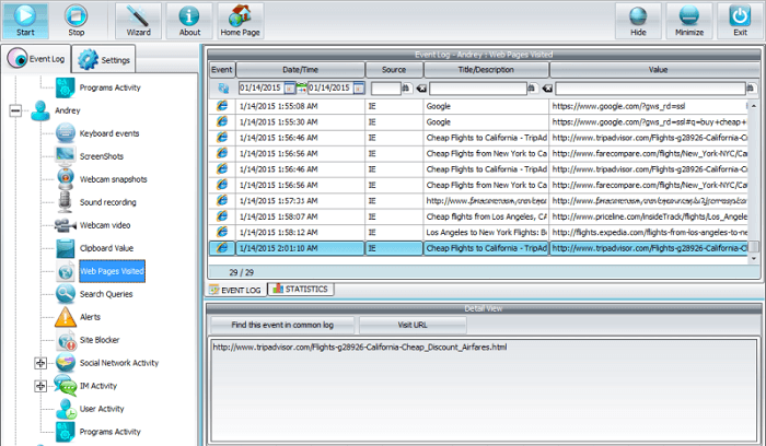 spyrix – verdeckte Screenshot-Überwachung