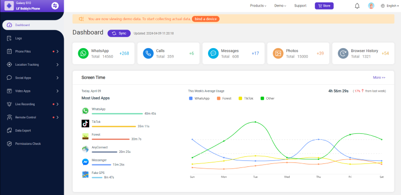 monimaster call tracking