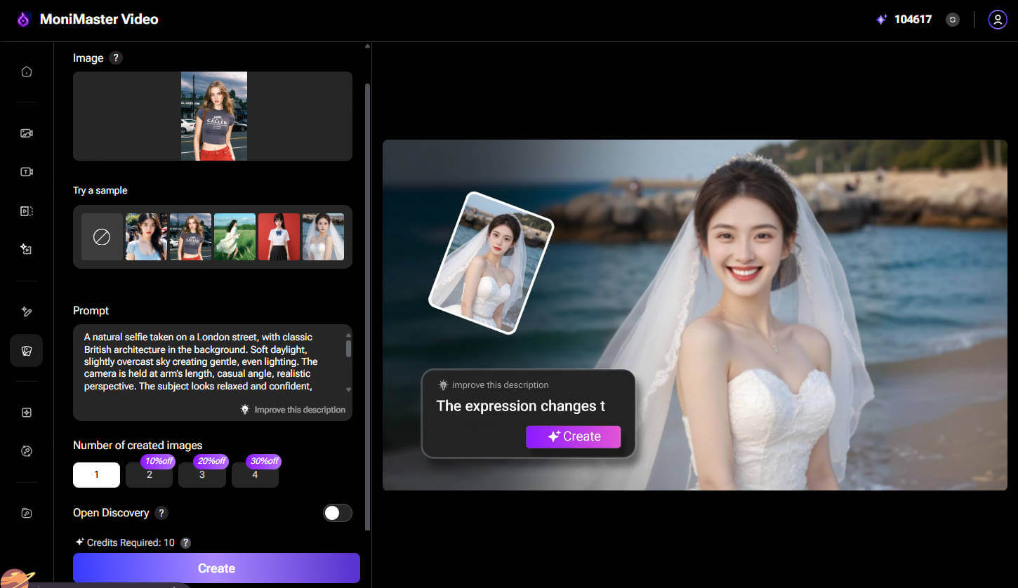 how to take a beautiful selfie with AI selfie generator