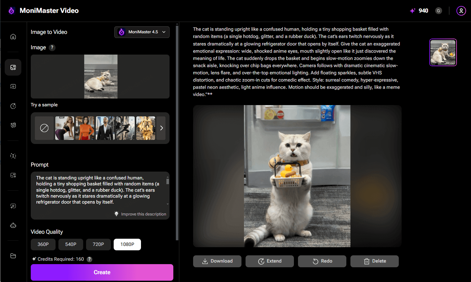 Select veo 3 AI video generator