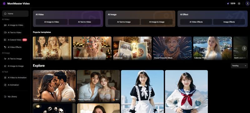 ai text to video option