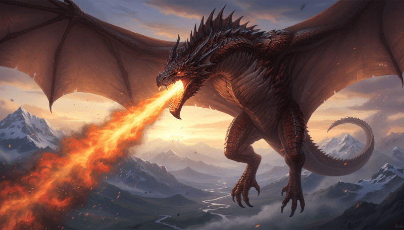 ai dragon art output