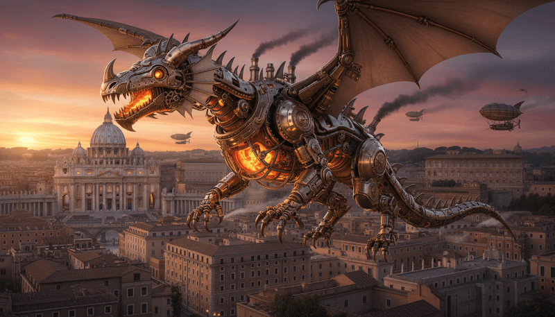 steampunk dragon