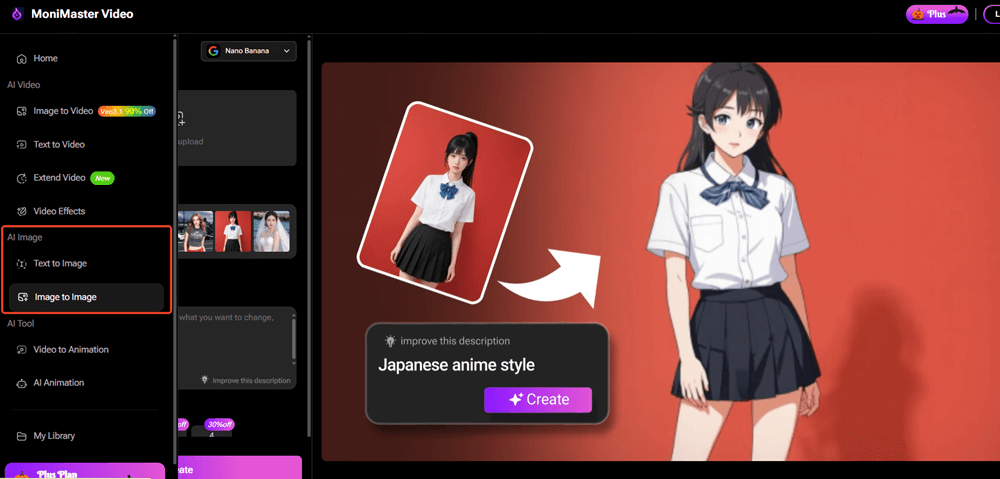 Access Monimaster Video Image to Image Mode