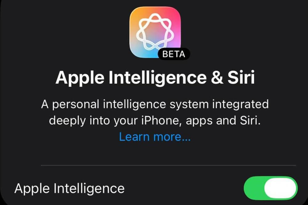 apple intelligence siri ios26
