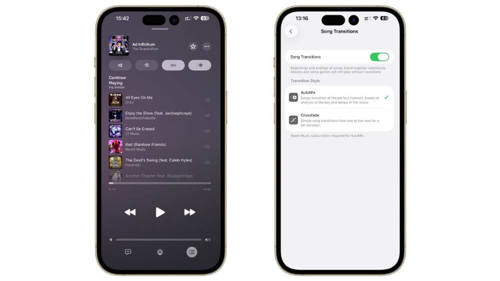 apple music ios26 auto mix