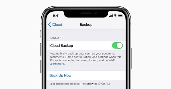 backup now icloud