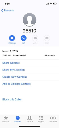 iphone call details