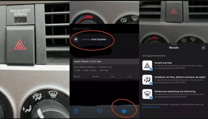 car symbols ios 17