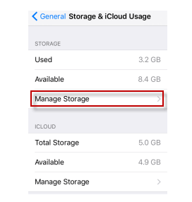 clear downloads in iphone settings
