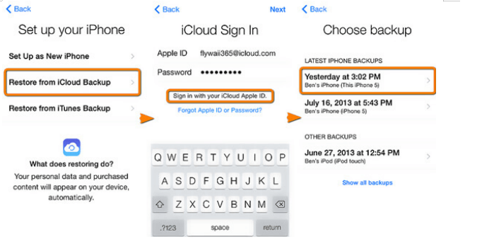 clone a phone by icloud