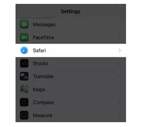 delete safari downloads from iphone settings