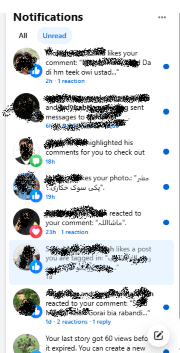 facebook notifications
