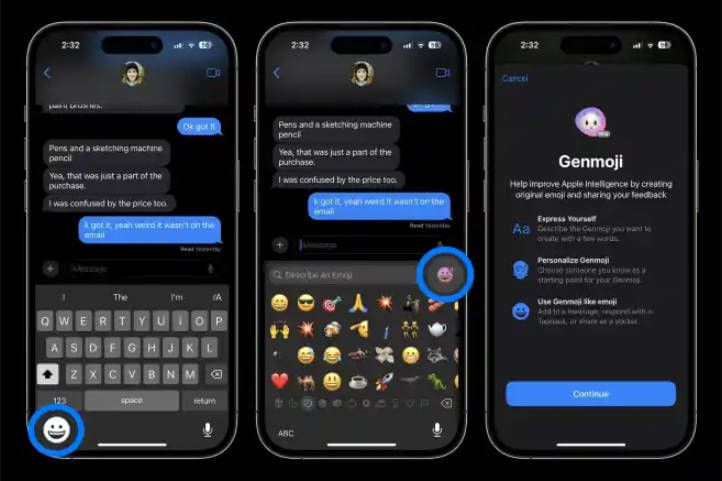 use genmoji ios 26