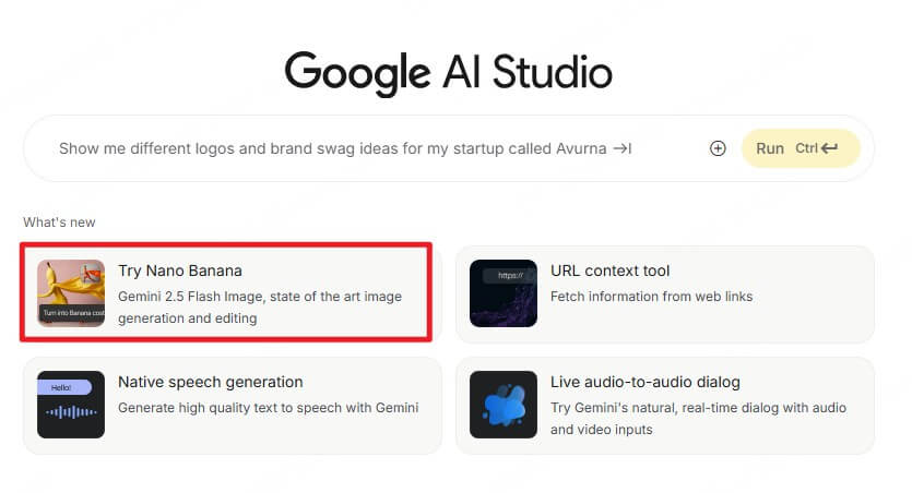 google ai studio nano banana