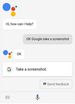 google assistant to take a screenshot