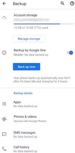 google backup