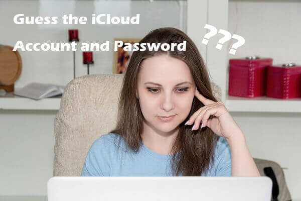 guess icloud account an password