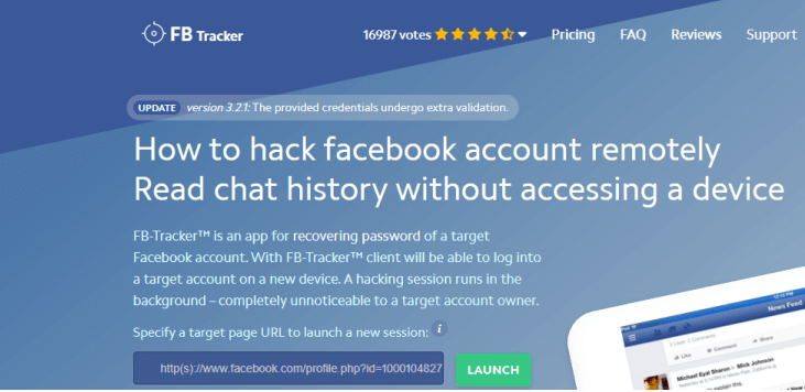 hacking facebook account by fbtracker
