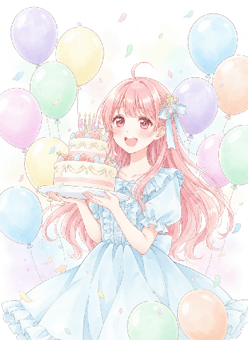 Birthday Style Girl image