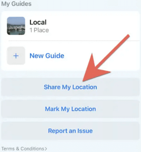 how to check someone's location using apple maps