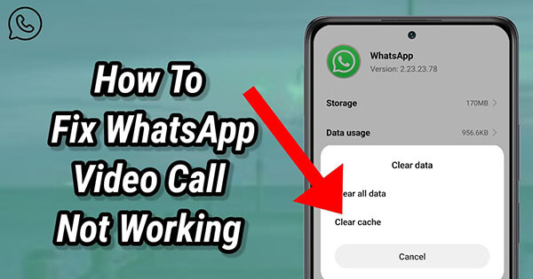 how to fix whatsapp video call not working