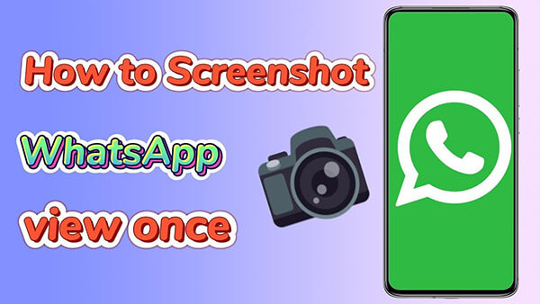 how to screenshot whatsapp view once