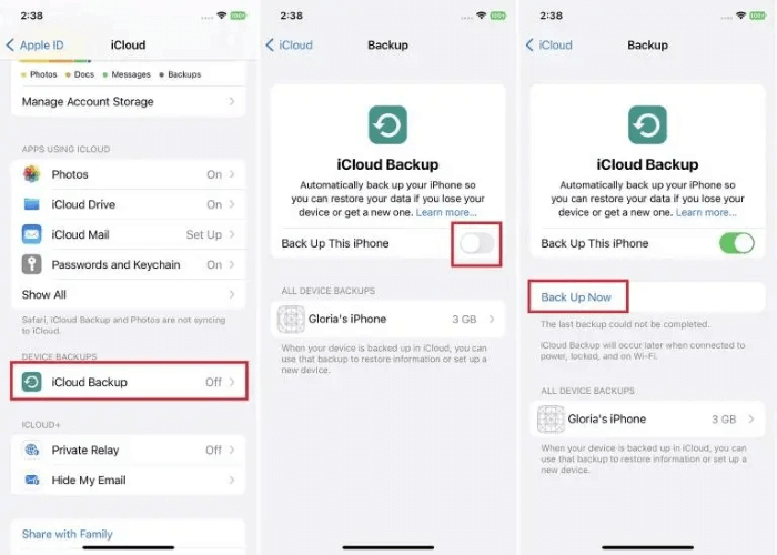 icloud backup  whatsapp