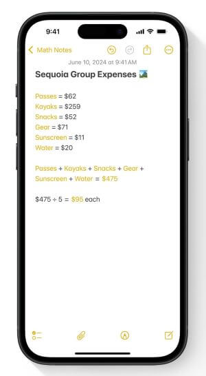 ios 18 maths notes
