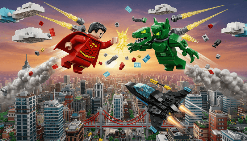 lego superhero showdown