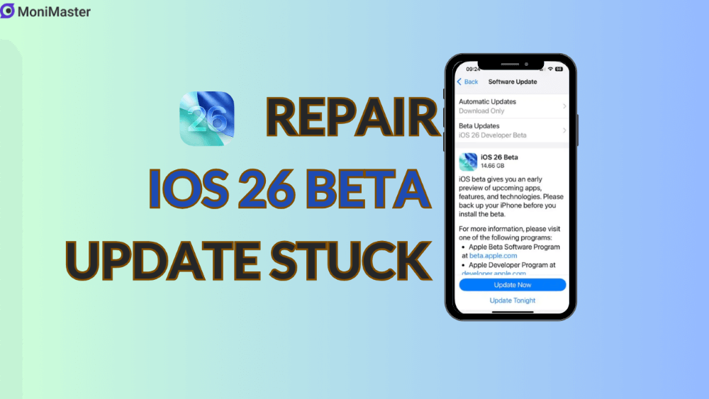 repair ios 26 beta update stuck
