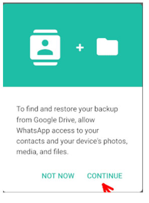restore chat history on google drive