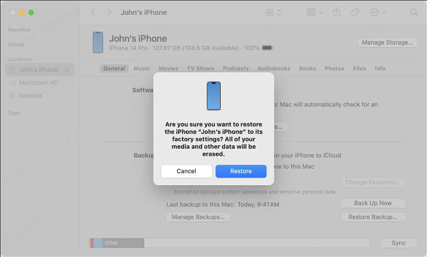 restore iphone dfu mode