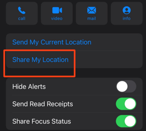 see someone location on the imessage