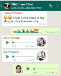 send whatsapp messages to another messages
