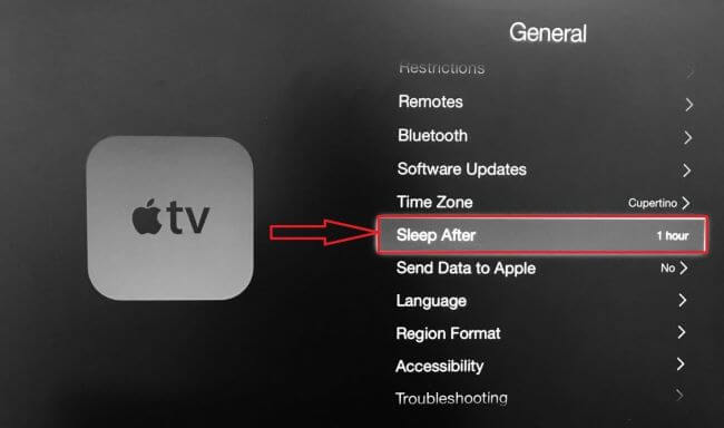 set time limit apple tv