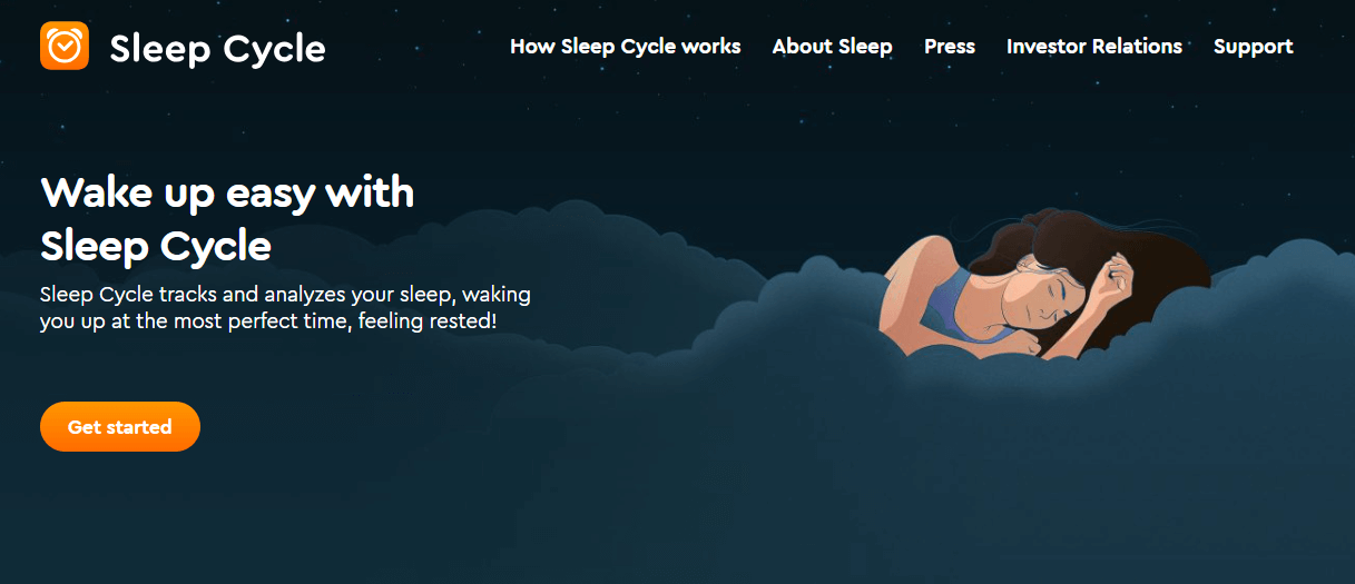 sleep cycle product page