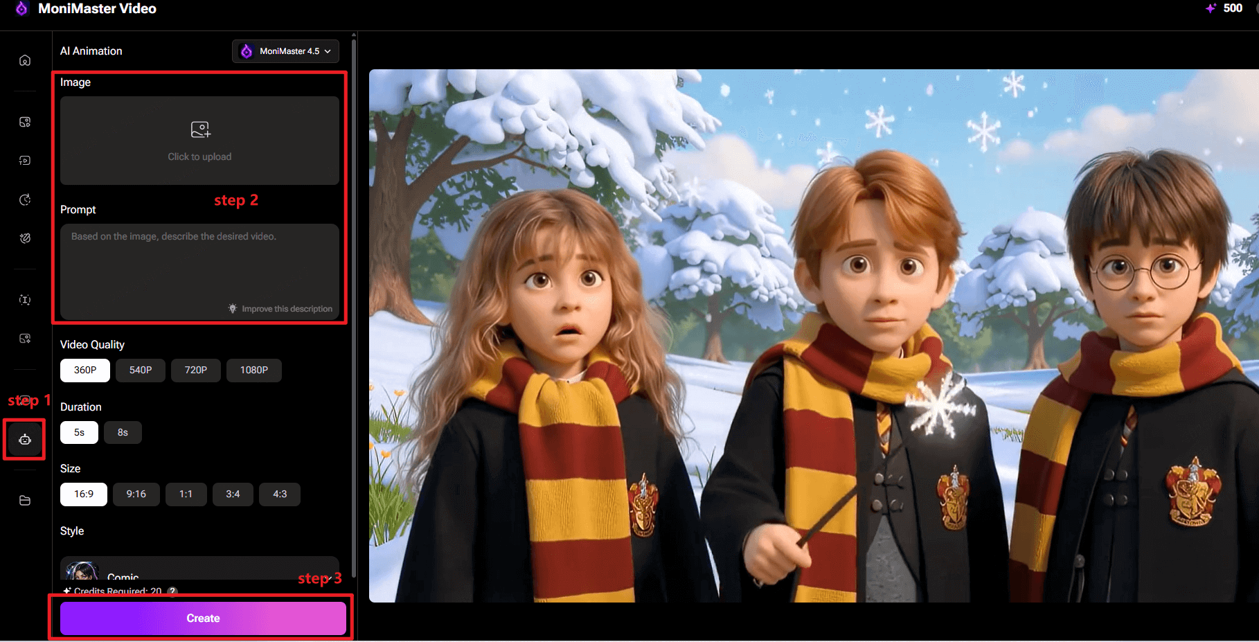 steps to make ai animated video