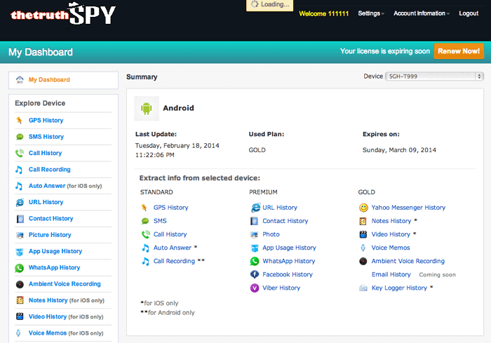 thetruthspy call tracker