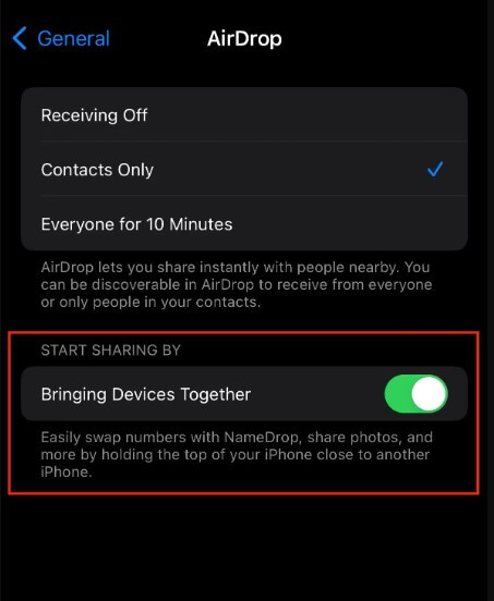 turn off airdrop