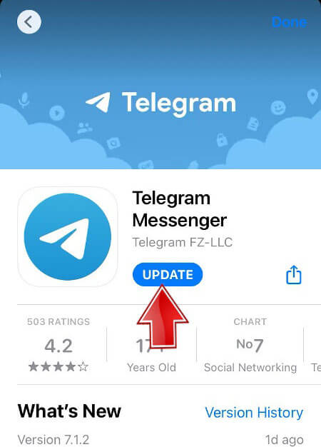 update telegram