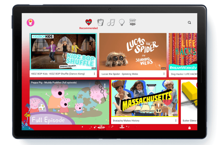 use the youtube kids app