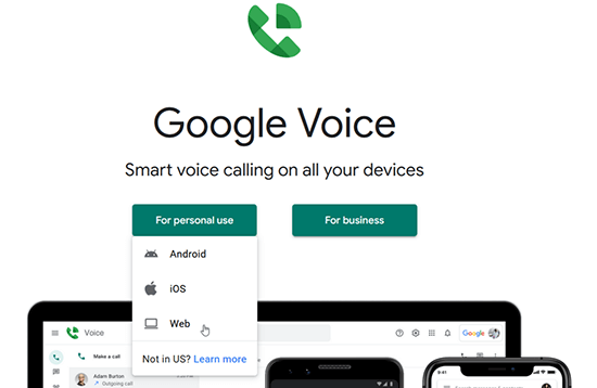 google voice number