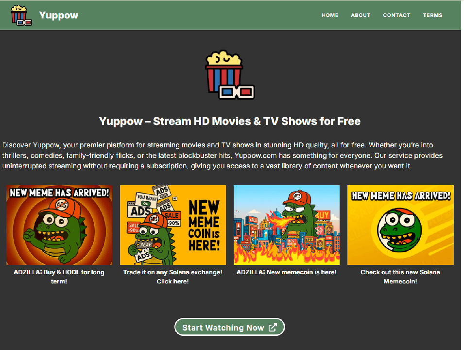Yuppow home page