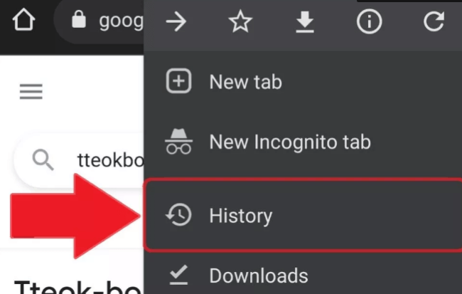 delete browsing history on google chrome
